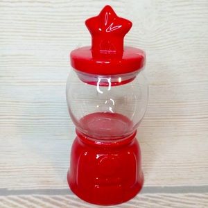 Patriotic Red Star Gumball Machine Jar